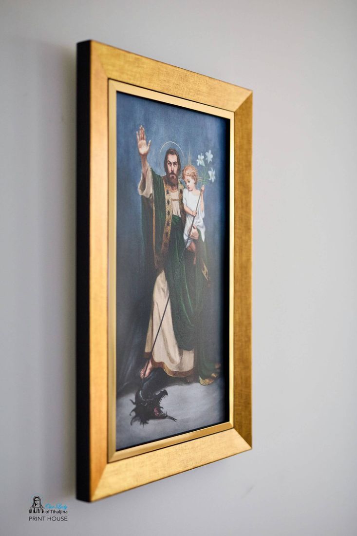 Saint Joseph – Terror of Demons / Święty Józef – Pogromca Duchów Piekielnych – obraz na płótnie - obrazek 3