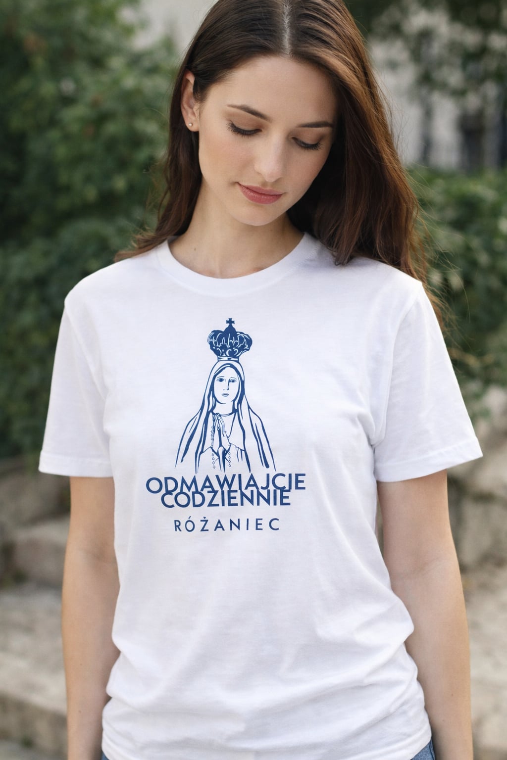 Koszulka Odmawiajcie codziennie różaniec 2 Koszulka Odmawiajcie codziennie różaniec - obrazek 2
